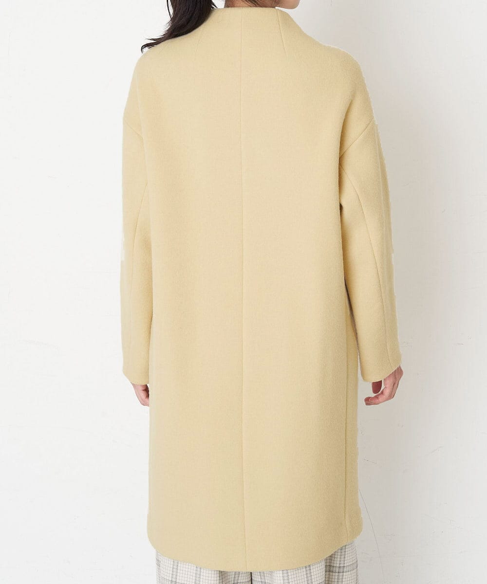 PZUAT40630 GEORGES RECH(ジョルジュ・レッシュ) ウールロングコート ライトイエロー