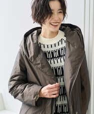 PZUCD55590 GEORGES RECH(ジョルジュ・レッシュ) ステッチレスシャンブレーロングダウンコート ブラウン