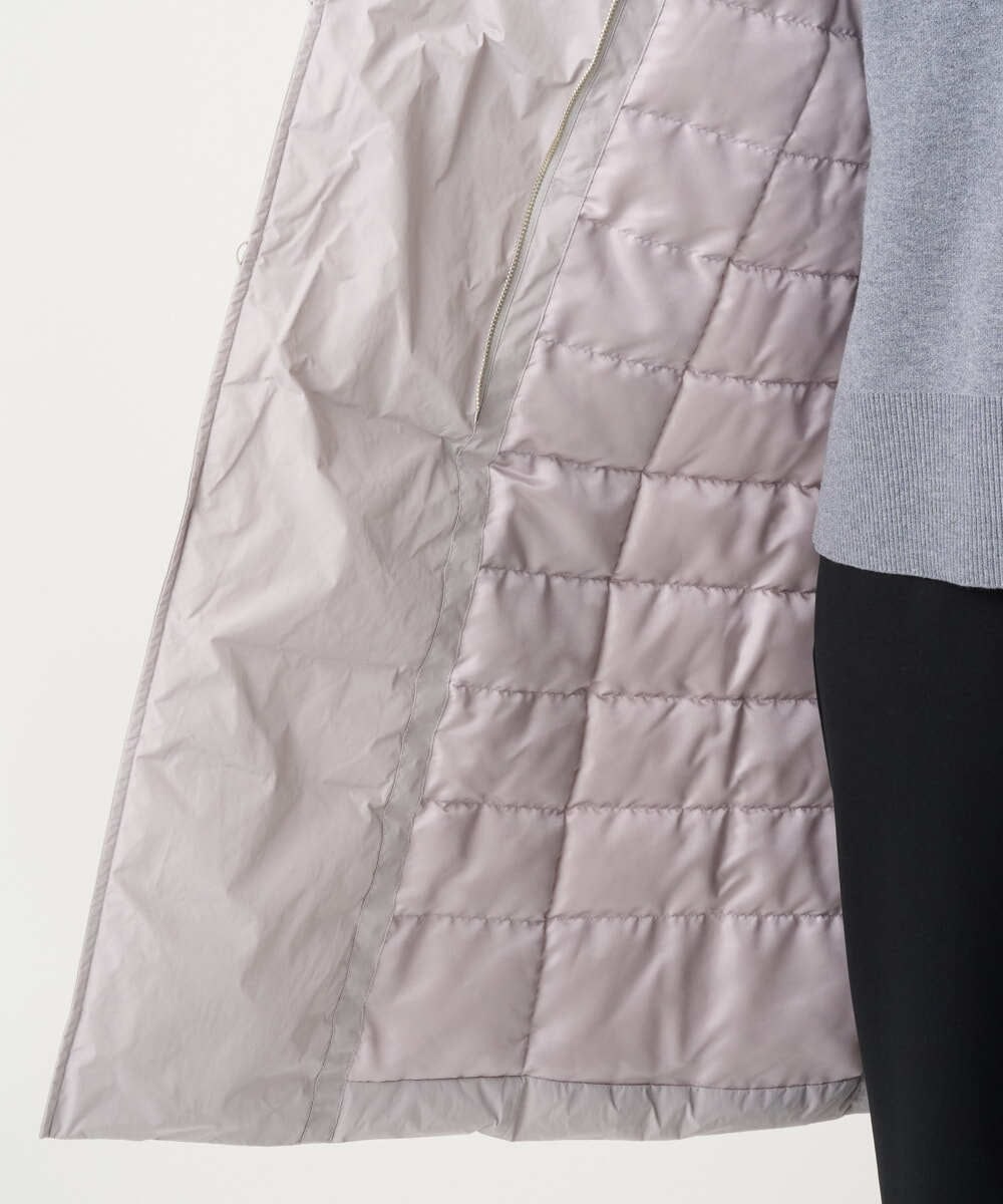 PZUCD55590 GEORGES RECH(ジョルジュ・レッシュ) ステッチレスシャンブレーロングダウンコート ブラウン