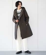 PZUCD55590 GEORGES RECH(ジョルジュ・レッシュ) ステッチレスシャンブレーロングダウンコート ブラウン