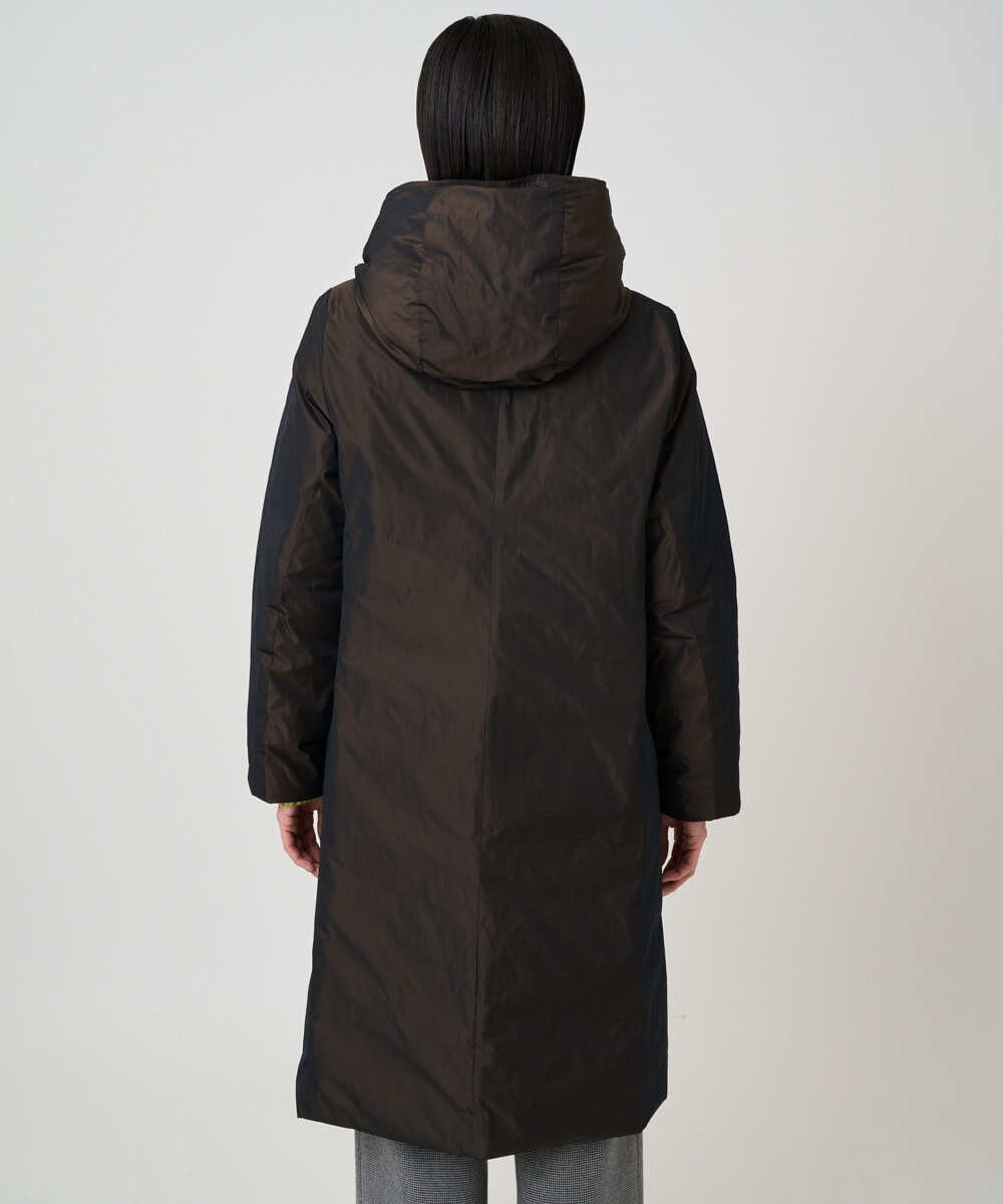 PZUCD55590 GEORGES RECH(ジョルジュ・レッシュ) ステッチレスシャンブレーロングダウンコート ブラウン