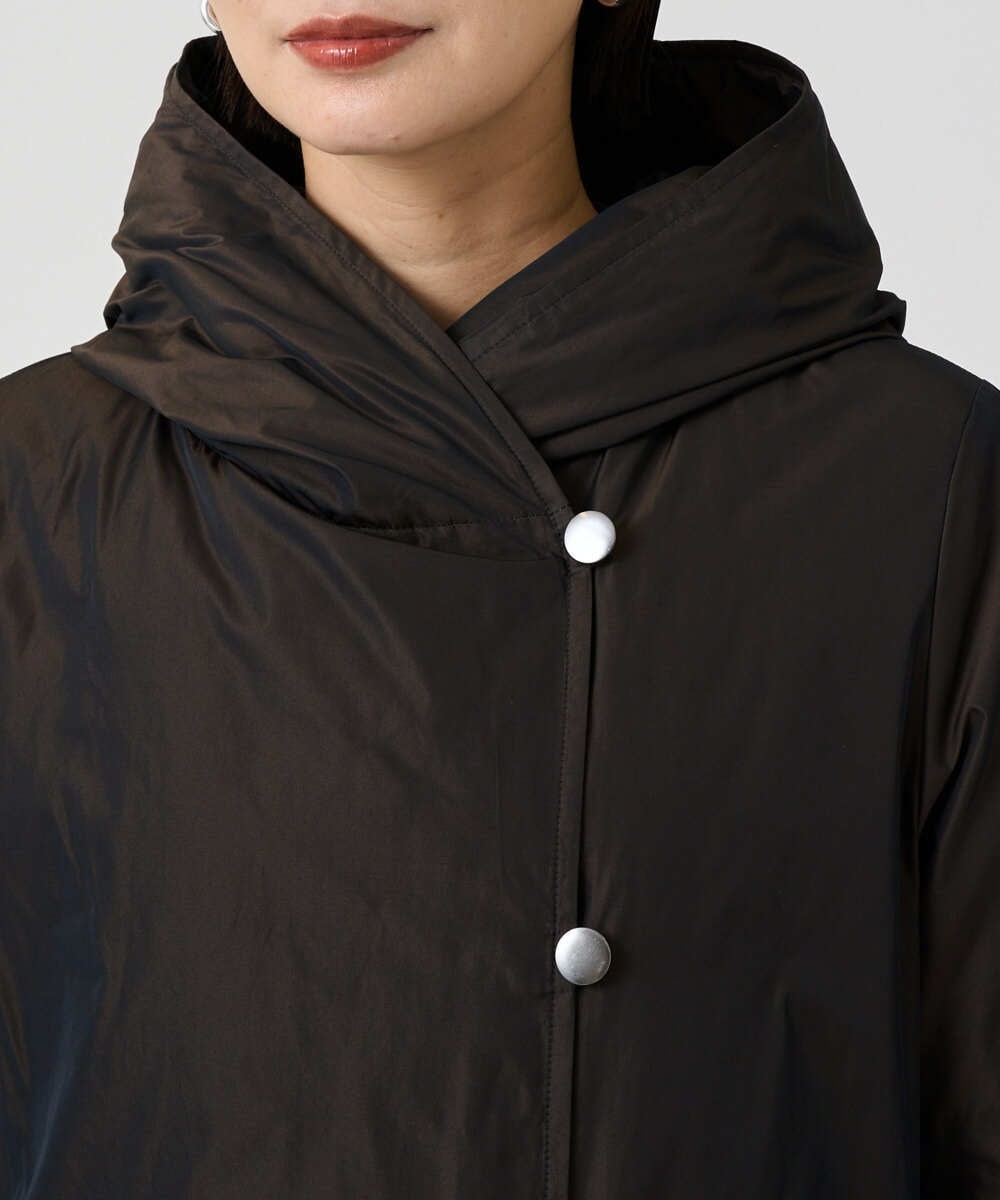 PZUCD55590 GEORGES RECH(ジョルジュ・レッシュ) ステッチレスシャンブレーロングダウンコート ブラウン