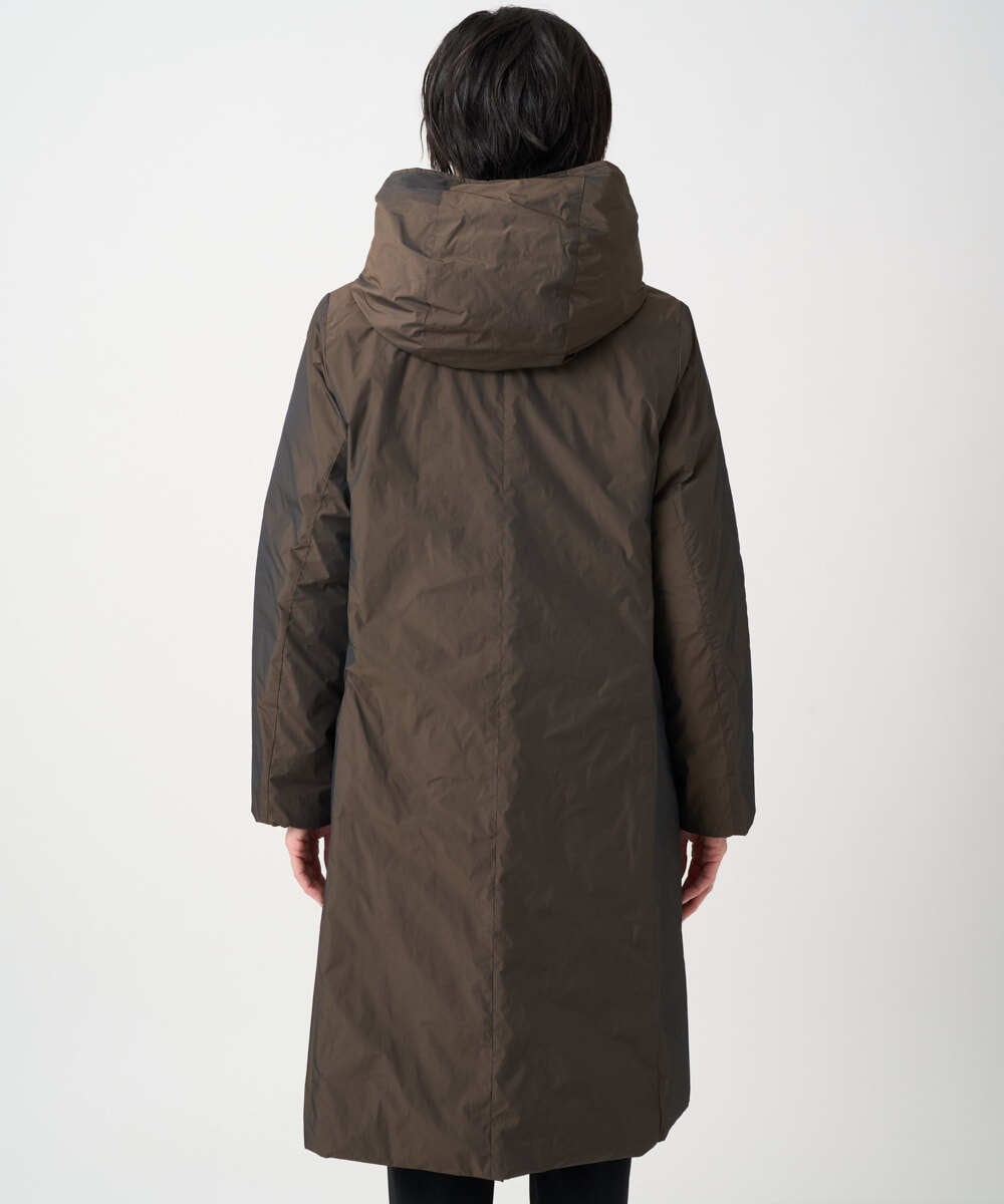 PZUCD55590 GEORGES RECH(ジョルジュ・レッシュ) ステッチレスシャンブレーロングダウンコート ブラウン