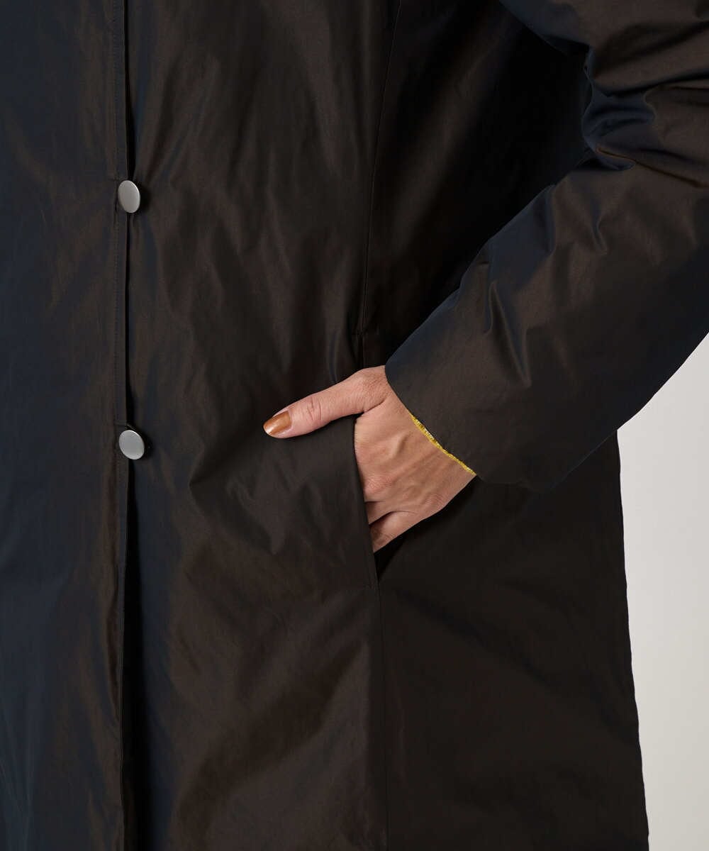 PZUCD55590 GEORGES RECH(ジョルジュ・レッシュ) ステッチレスシャンブレーロングダウンコート ブラウン