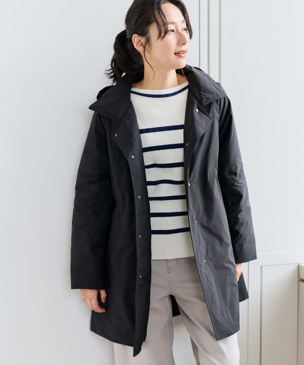 PZUCF46590 GEORGES RECH  [追加]ステッチレスステンカラーミドルダウンコート