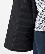 PZUCF46590 GEORGES RECH(ジョルジュ・レッシュ)  [追加]ステッチレスステンカラーミドルダウンコート ブラック