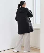 PZUCF46590 GEORGES RECH(ジョルジュ・レッシュ)  [追加]ステッチレスステンカラーミドルダウンコート ブラック