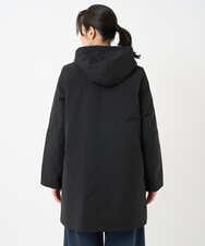 PZUCF46590 GEORGES RECH(ジョルジュ・レッシュ)  [追加]ステッチレスステンカラーミドルダウンコート ブラック