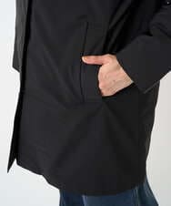 PZUCF46590 GEORGES RECH(ジョルジュ・レッシュ)  [追加]ステッチレスステンカラーミドルダウンコート ブラック