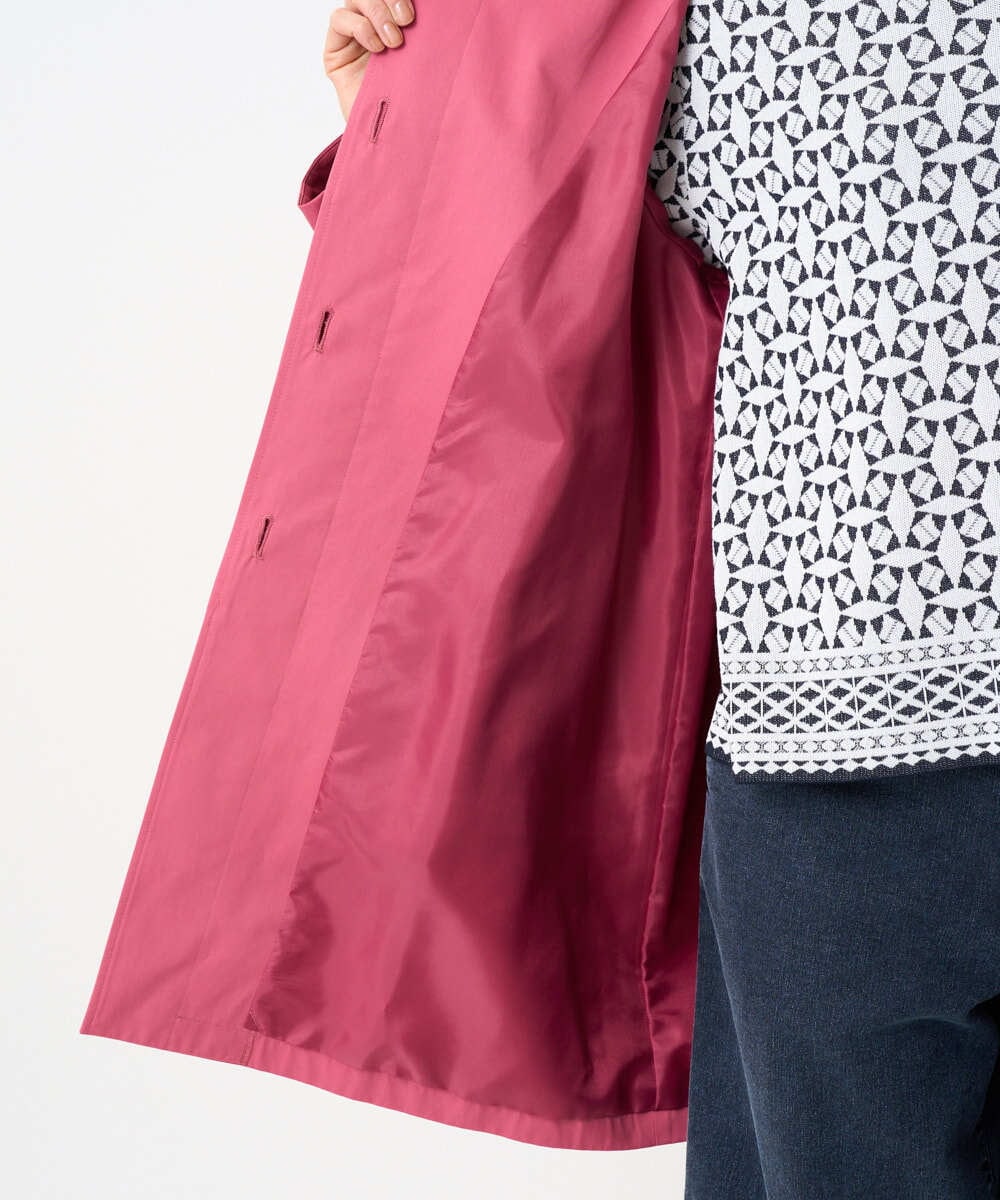 PZUEE07490 GEORGES RECH(ジョルジュ・レッシュ) テントライン2WAYカラーコート ピンク