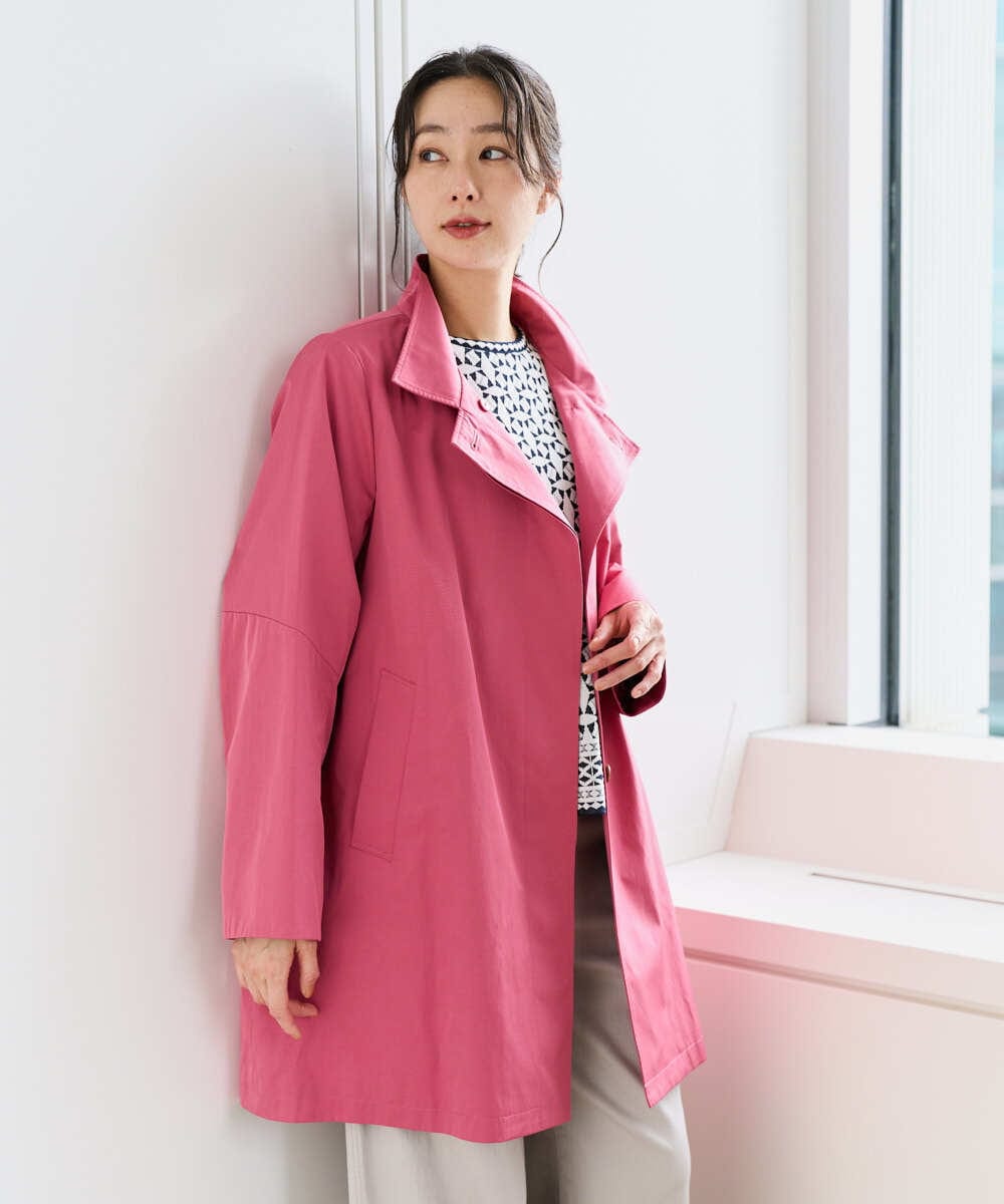 PZUEE07490 GEORGES RECH(ジョルジュ・レッシュ) テントライン2WAYカラーコート ピンク