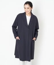 PZUET15430 GEORGES RECH(ジョルジュ・レッシュ) ドロップショルダーロングチェスターコート ネイビー