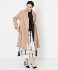 PZUET15430 GEORGES RECH(ジョルジュ・レッシュ) ドロップショルダーロングチェスターコート ネイビー