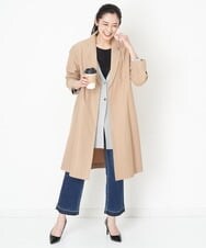 PZUET15430 GEORGES RECH(ジョルジュ・レッシュ) ドロップショルダーロングチェスターコート ネイビー