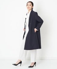 PZUET15430 GEORGES RECH(ジョルジュ・レッシュ) ドロップショルダーロングチェスターコート ネイビー