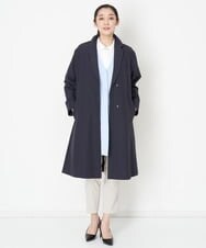 PZUET15430 GEORGES RECH(ジョルジュ・レッシュ) ドロップショルダーロングチェスターコート ネイビー