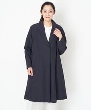 PZUET15430 GEORGES RECH(ジョルジュ・レッシュ) ドロップショルダーロングチェスターコート ネイビー