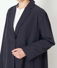 PZUET15430 GEORGES RECH(ジョルジュ・レッシュ) ドロップショルダーロングチェスターコート ネイビー