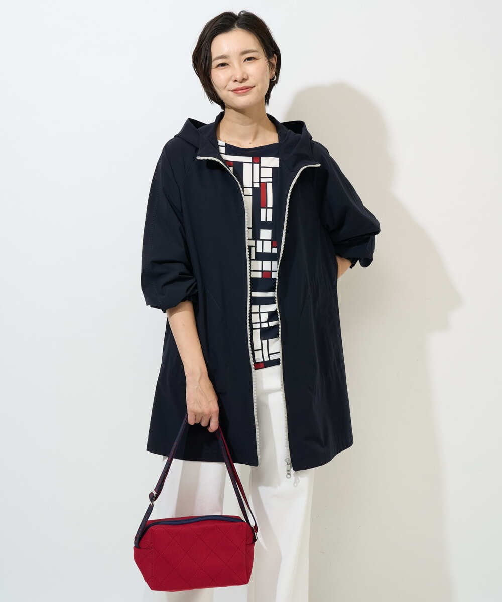 PZUGE40490 GEORGES RECH(ジョルジュ・レッシュ) 4WAYタフタフーデッドコート ネイビー