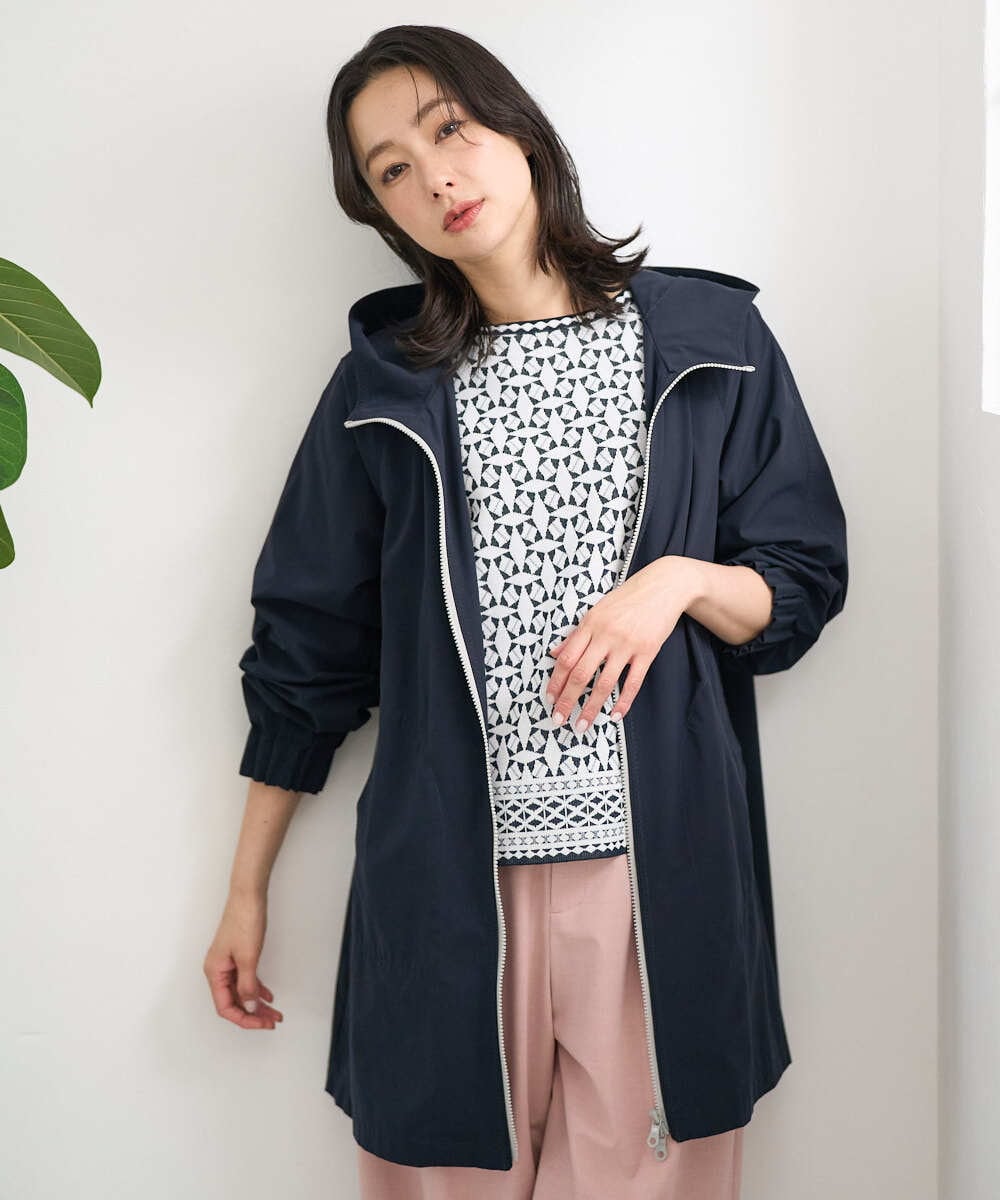 PZUGE40490 GEORGES RECH(ジョルジュ・レッシュ) 4WAYタフタフーデッドコート ネイビー