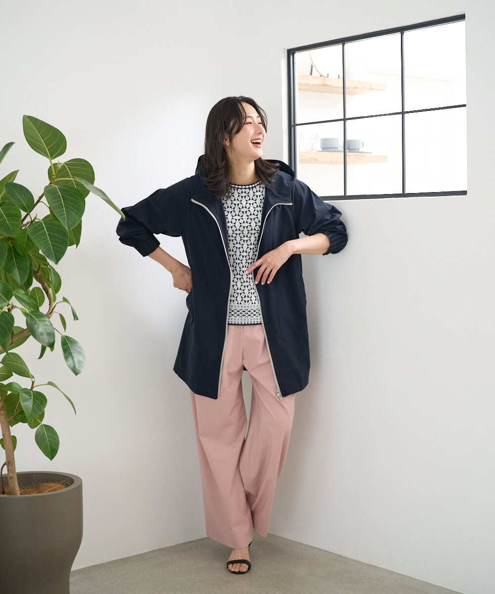 PZUGE40490 GEORGES RECH(ジョルジュ・レッシュ) 4WAYタフタフーデッドコート ネイビー