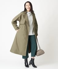 PZUJS35590 GEORGES RECH(ジョルジュ・レッシュ) シャンブレーギャバトレンチコート カーキ