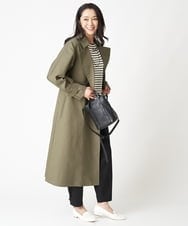 PZUJS35590 GEORGES RECH(ジョルジュ・レッシュ) シャンブレーギャバトレンチコート カーキ