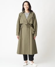 PZUJS35590 GEORGES RECH(ジョルジュ・レッシュ) シャンブレーギャバトレンチコート カーキ