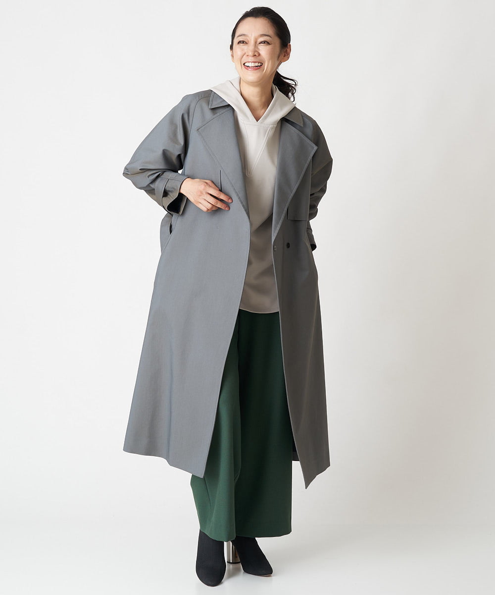 PZUJS35590 GEORGES RECH シャンブレーギャバトレンチコート