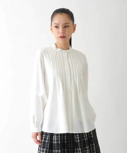 R6BAD11230 HIROKO BIS(小さいサイズ) 【小さいサイズ】ピンタックコンシャスブラウス