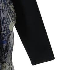 R6BAS30360 HIROKO BIS(小さいサイズ)(メゾン ドゥ サンク) 【小さいサイズ/洗える】シフォン切り替えチュニック ブルー