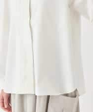 R6BDD70230 HIROKO BIS(小さいサイズ)(メゾン ドゥ サンク) 【小さいサイズ】タックデザインタイプライターシャツ ホワイト