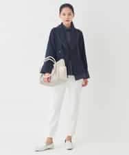 R6BDD70230 HIROKO BIS(小さいサイズ)(メゾン ドゥ サンク) 【小さいサイズ】タックデザインタイプライターシャツ ホワイト