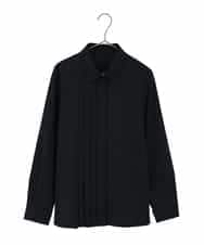 R6BDD70230 HIROKO BIS(小さいサイズ)(メゾン ドゥ サンク) 【小さいサイズ】タックデザインタイプライターシャツ ホワイト