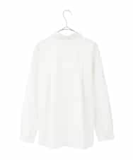 R6BDD70230 HIROKO BIS(小さいサイズ)(メゾン ドゥ サンク) 【小さいサイズ】タックデザインタイプライターシャツ ホワイト