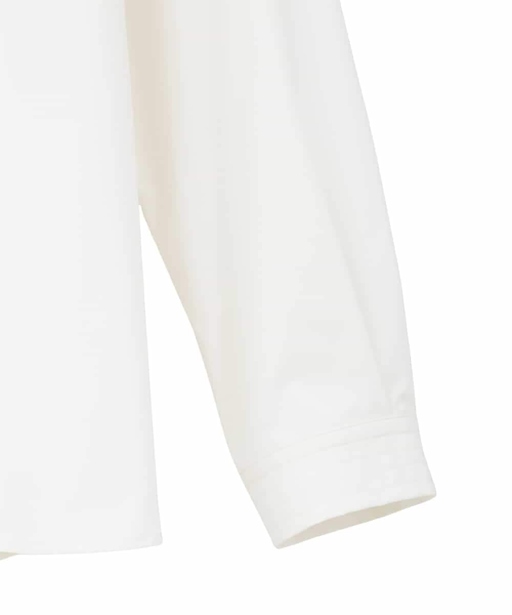 R6BDD70230 HIROKO BIS(小さいサイズ)(メゾン ドゥ サンク) 【小さいサイズ】タックデザインタイプライターシャツ ホワイト