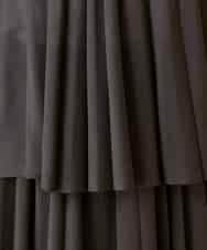 R6BED50260 HIROKO BIS(小さいサイズ)(メゾン ドゥ サンク) 【小さいサイズ】スタンドカラーかまぼこプリーツブラウス ダークグレー