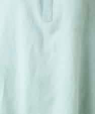 R6BFD45180 HIROKO BIS(小さいサイズ)(メゾン ドゥ サンク) 【小さいサイズ】フレアスリーブ麻ブラウス グリーン