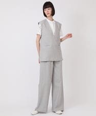 R6BHV10290 HIROKO BIS(小さいサイズ)(メゾン ドゥ サンク) 【小さいサイズ】ケミカルレースジョイントデザインブラウス ホワイト