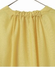 R6BIB30230 HIROKO BIS(小さいサイズ)(メゾン ドゥ サンク) 【小さいサイズ/洗濯機で洗える】タックフレアエアリーブラウス イエロー