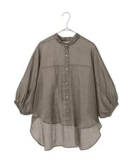 R6BIE40190 HIROKO BIS(小さいサイズ)(メゾン ドゥ サンク) 【小さいサイズ/接触冷感】シアードルマンブラウス ライトイエロー