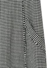 R6EAD21490 HIROKO BIS(小さいサイズ)(メゾン ドゥ サンク) 【小さいサイズ/セットアップ対応】千鳥チェックツイードジャンパースカート ブラック