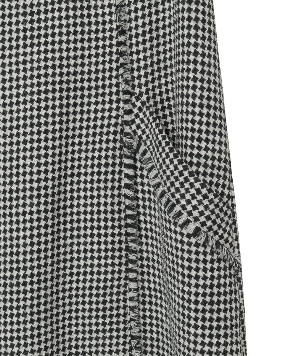 R6EAD21490 HIROKO BIS(小さいサイズ)(メゾン ドゥ サンク) 【小さいサイズ/セットアップ対応】千鳥チェックツイードジャンパースカート ブラック