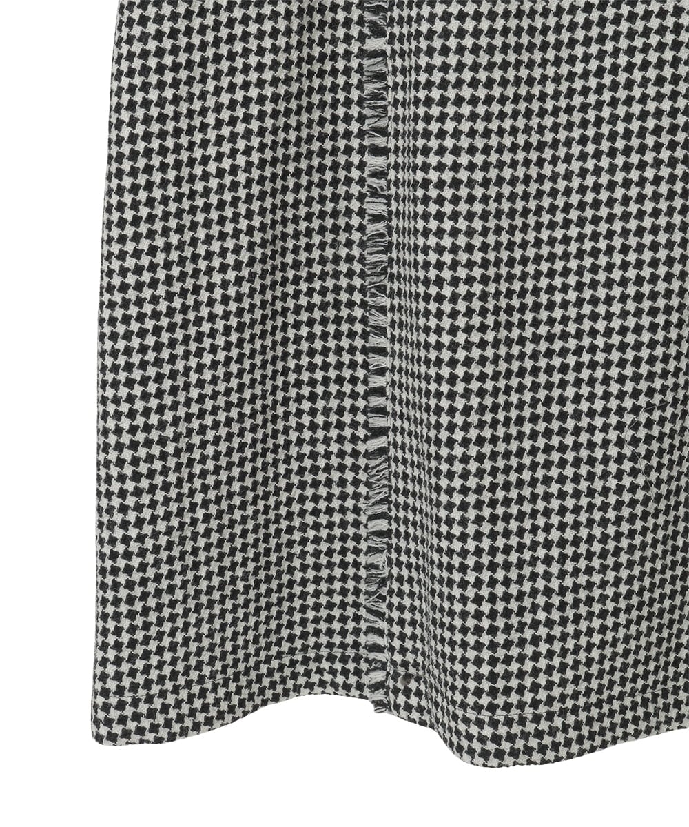 R6EAD21490 HIROKO BIS(小さいサイズ)(メゾン ドゥ サンク) 【小さいサイズ/セットアップ対応】千鳥チェックツイードジャンパースカート ブラック