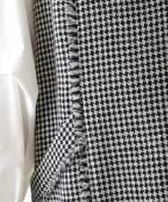 R6EAD21490 HIROKO BIS(小さいサイズ)(メゾン ドゥ サンク) 【小さいサイズ/セットアップ対応】千鳥チェックツイードジャンパースカート ブラック