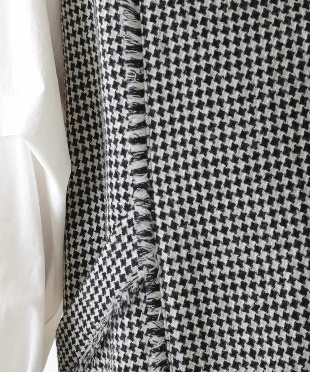 R6EAD21490 HIROKO BIS(小さいサイズ)(メゾン ドゥ サンク) 【小さいサイズ/セットアップ対応】千鳥チェックツイードジャンパースカート ブラック