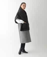 R6EAD21490 HIROKO BIS(小さいサイズ)(メゾン ドゥ サンク) 【小さいサイズ/セットアップ対応】千鳥チェックツイードジャンパースカート ブラック