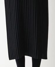 R6EAV42460 HIROKO BIS(小さいサイズ)(メゾン ドゥ サンク) 【小さいサイズ/洗える】Iラインプリーツワンピース ブラック