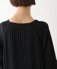 R6EAV42460 HIROKO BIS(小さいサイズ)(メゾン ドゥ サンク) 【小さいサイズ/洗える】Iラインプリーツワンピース ブラック