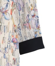 R6EDD07490 HIROKO BIS(小さいサイズ)(メゾン ドゥ サンク) アイリスモチーフタックワンピース アイボリー